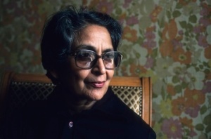 PARIS - MARCH 30: Indian writer Amrita Pritam poses on March 30, 1983 in Paris,France. (Photo by Ulf Andersen/Getty Images)